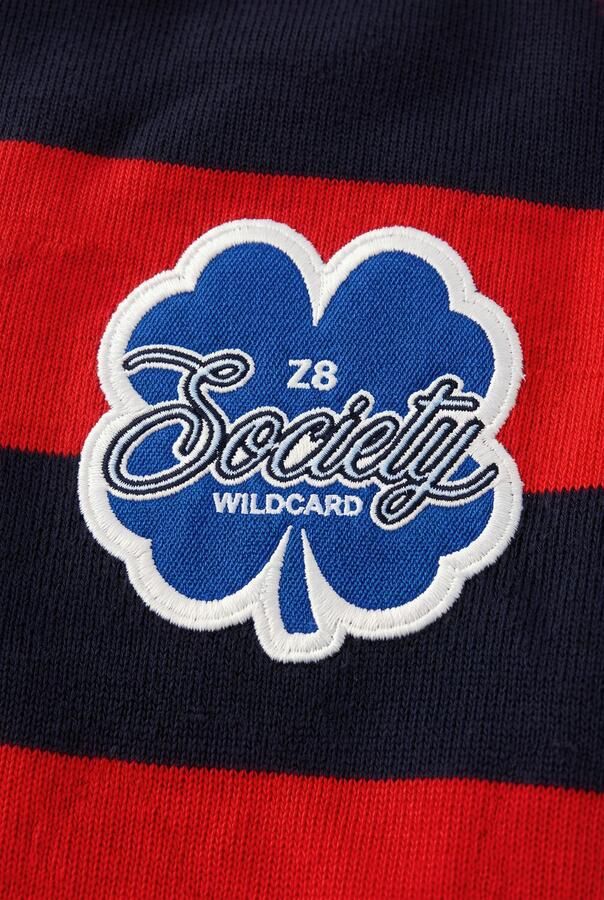 Z8 kids gestreepte sweater marineblauw rood Jongens Stretchkatoen Opstaande kraag - Foto 2