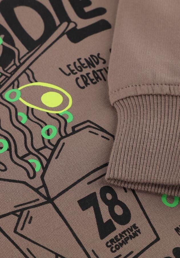 Z8 kids sweater Pharo met backprint taupe - Foto 2