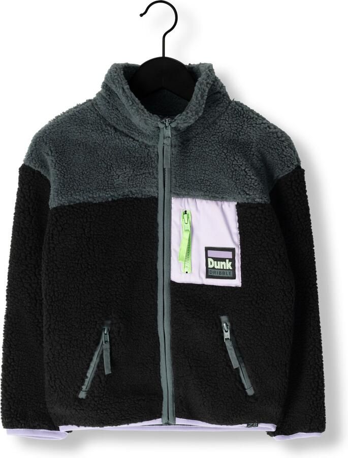 Z8 kids teddy winterjas Sverre donkerblauw groen - Foto 2