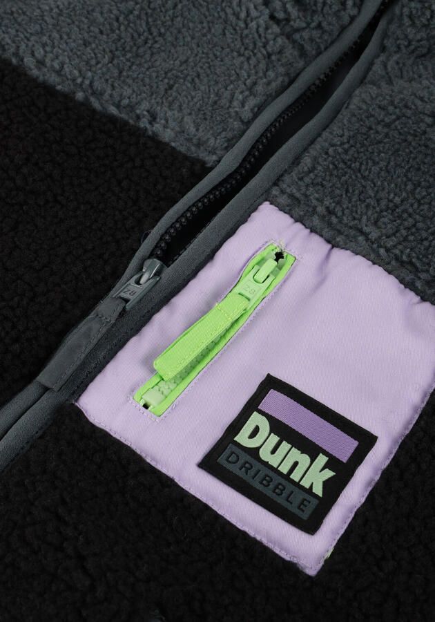 Z8 kids teddy winterjas Sverre donkerblauw groen