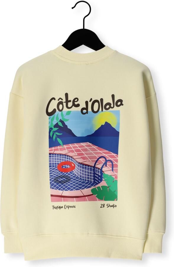 Z8 kids sweater Xavi met backprint lichtgeel - Foto 4