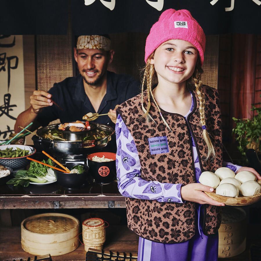 Z8 kids teddy gilet Mellody bruin