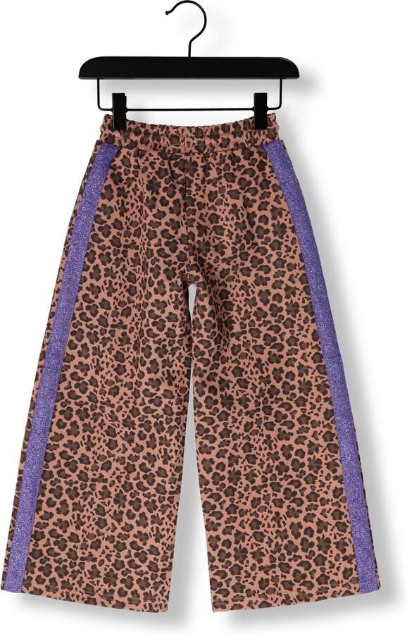 Z8 kids wide leg broek Ameera met panterprint bruin - Foto 2