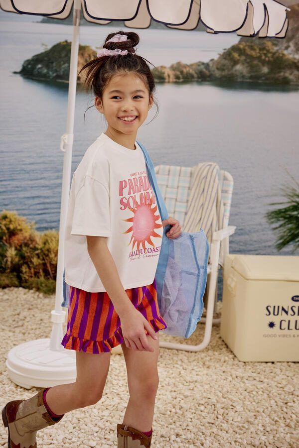 Z8 kids korte broek Camilla violet koraal - Foto 3