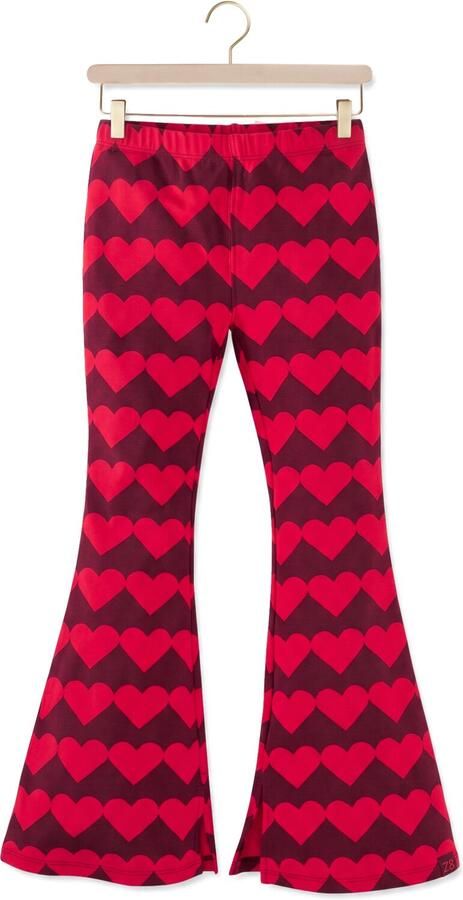 Z8 kids flared broek Esther donkerrood rood
