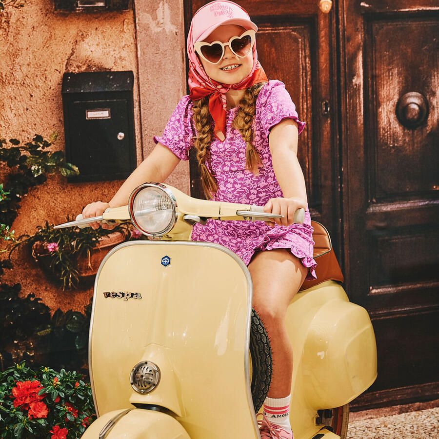 Z8 kids skort Fantasia paars lichtroze