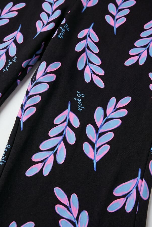 Z8 kids flared broek Marie donkerblauw lichtblauw roze