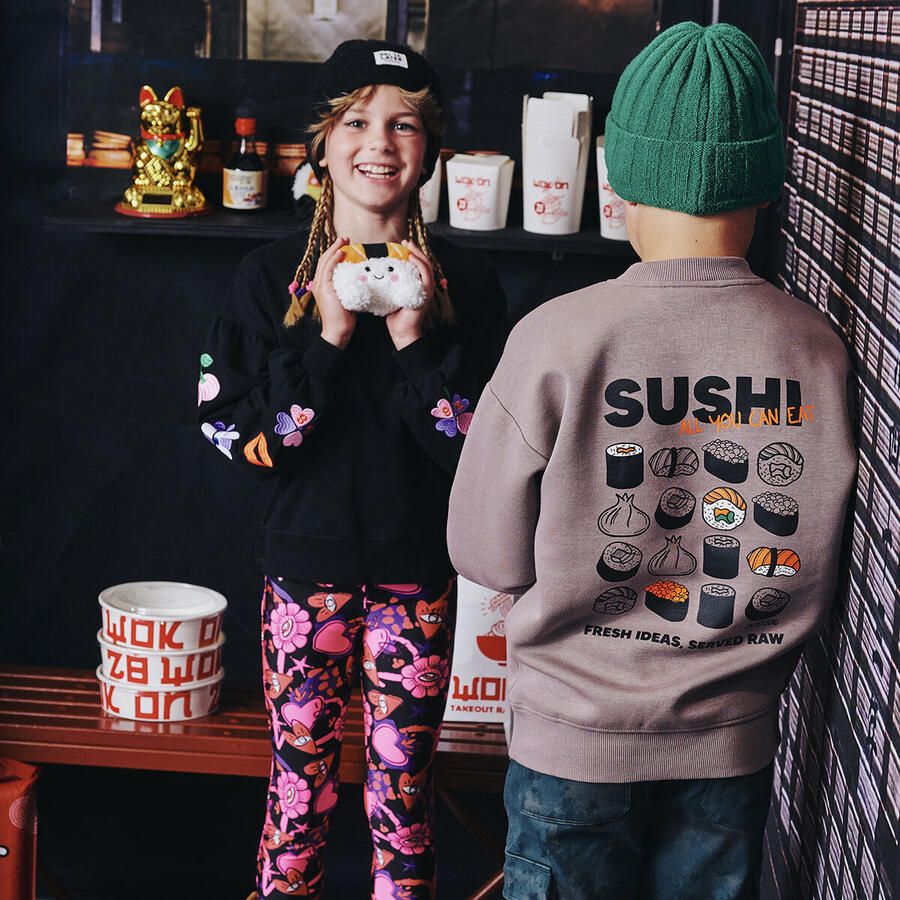 Z8 kids legging Melanie paars roze