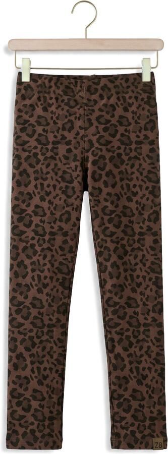 Z8 kids legging Rosie met panterprint bruin