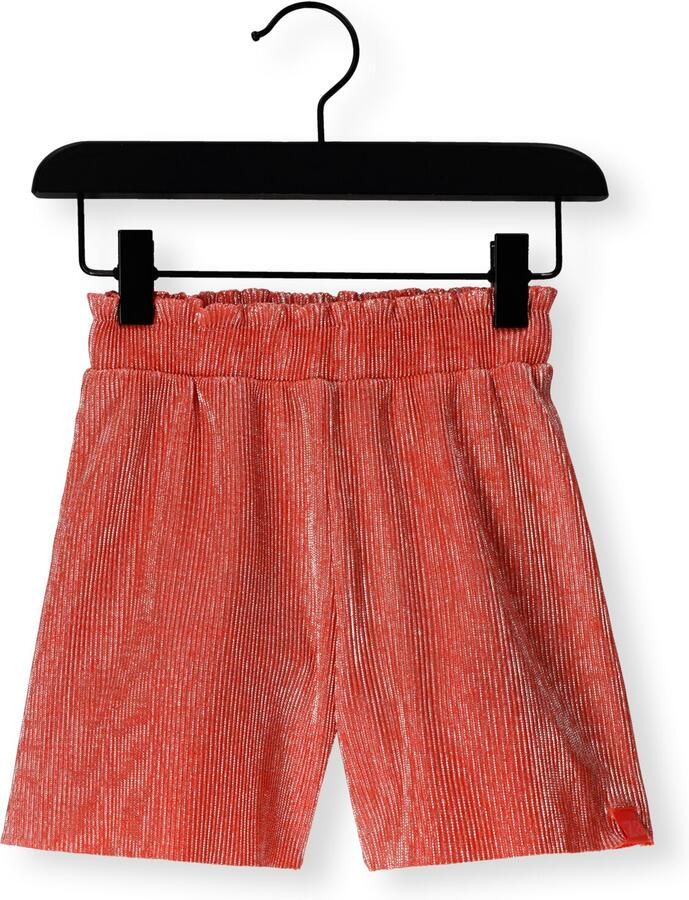 Z8 kids casual short Rumi plisse koraal
