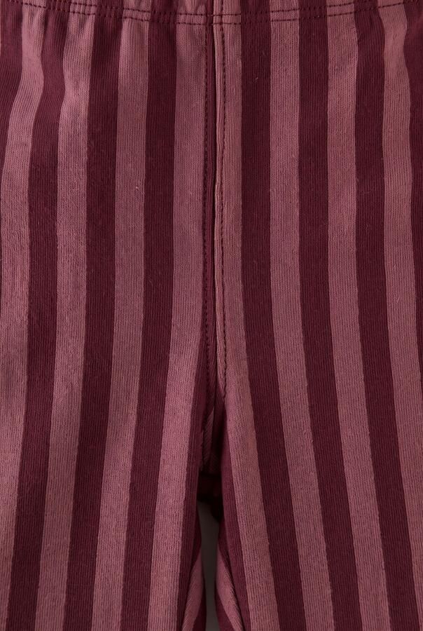Z8 mini gestreepte flared broek roze bordeaux Meisjes Katoen Streep