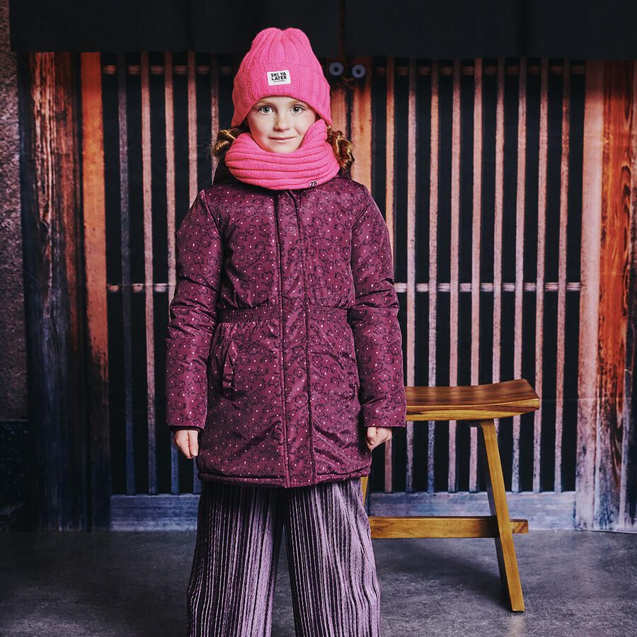 Z8 kids winterjas Channa donkerrood - Foto 2