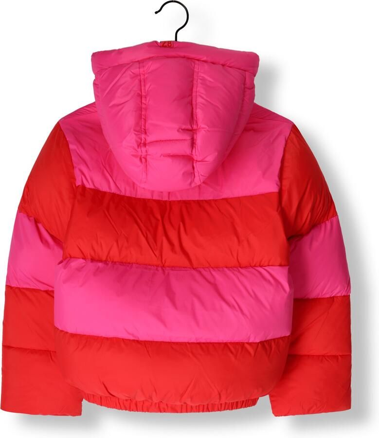 Z8 kids gewatteerde winterjas Jayda roze oranje - Foto 2