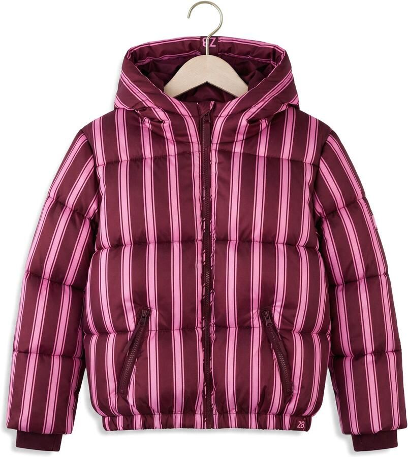 Z8 kids winterjas Lieveke donkerrood roze