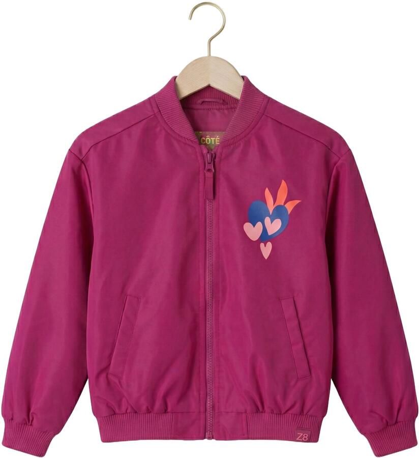 Z8 kids zomer bomberjack Lucia met backprint violet