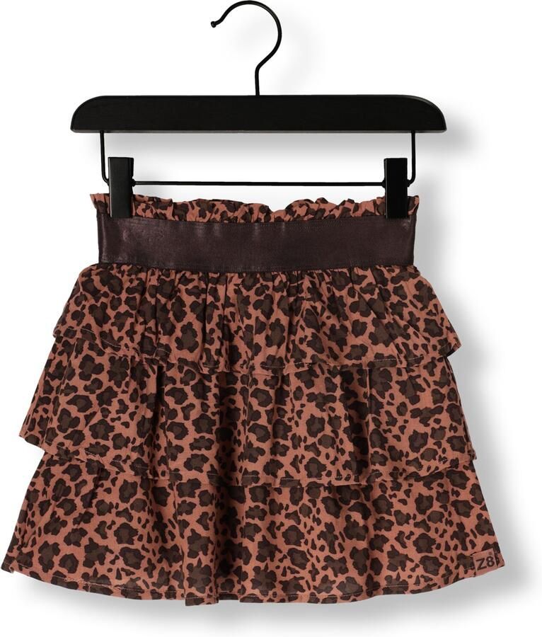 Z8 kids strokenrok Arohi met panterprint bruin - Foto 3