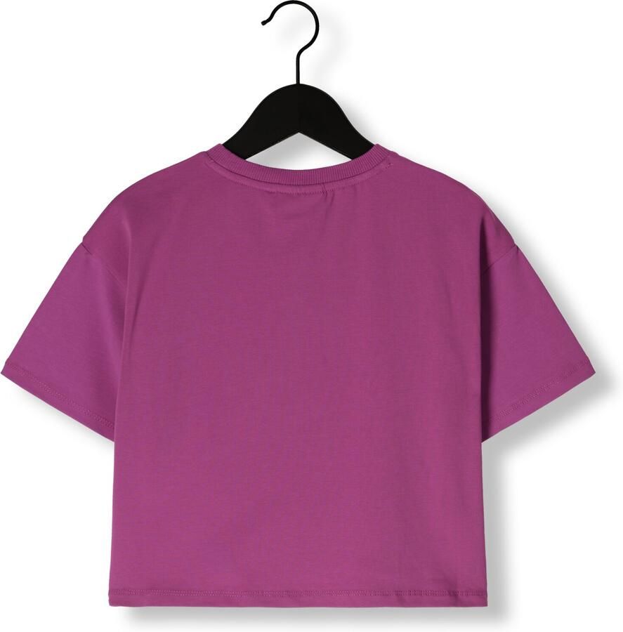 Z8 kids T-shirt Aniela met printopdruk paars geel