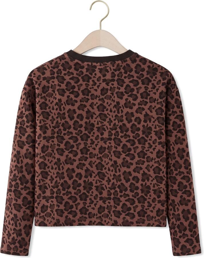Z8 kids longsleeve Doris met panterprint bruin - Foto 2