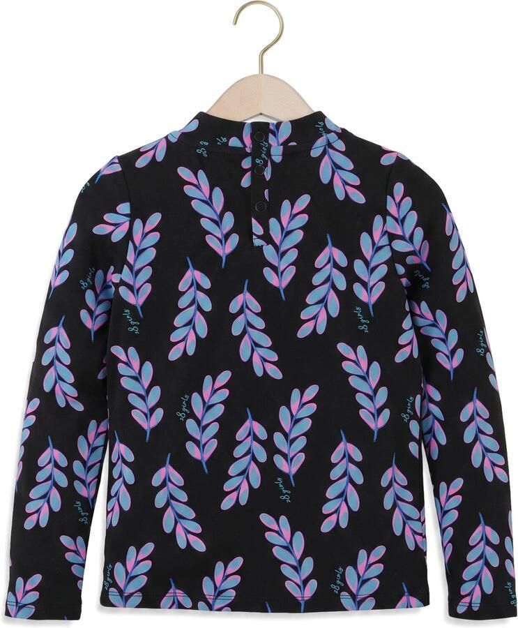 Z8 kids longsleeve Ellae donkerblauw lichtblauw roze Meisjes Stretchkatoen Opstaande kraag - Foto 2