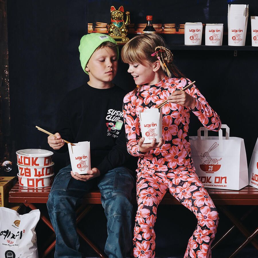 Z8 kids longsleeve Marell met bloemen roze