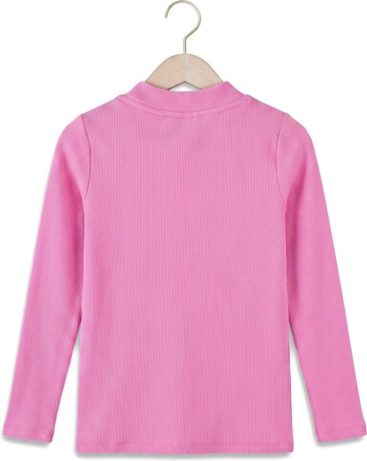 Z8 kids longsleeve Mies roze Meisjes Stretchkatoen Ronde hals Tekst - Foto 2