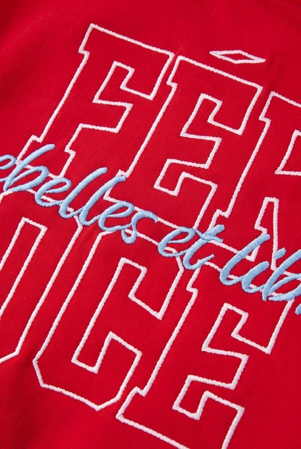 Z8 kids sweater Esila rood Meisjes Stretchkatoen Ronde hals Printopdruk - Foto 1