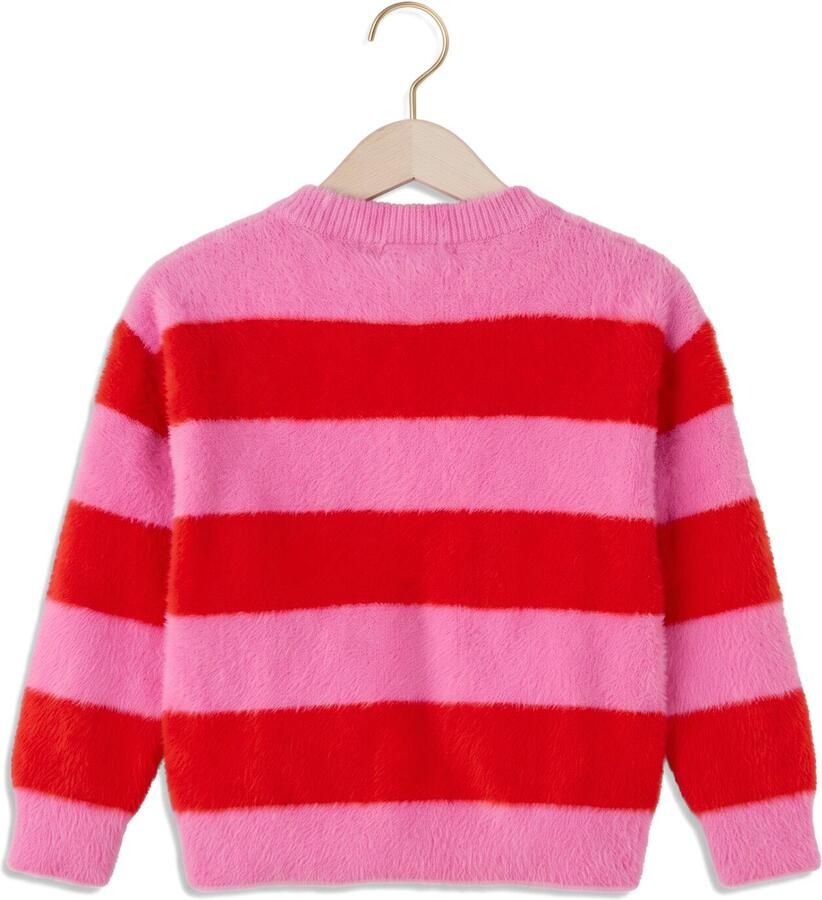 Z8 kids gebreide trui Rubi roze rood Meisjes Polyamide Ronde hals Streep - Foto 2