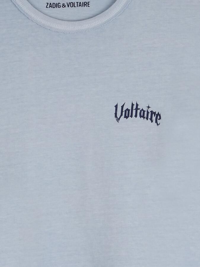 ZADIG & VOLTAIRE Jongens Polo's & T-shirts X60585 Lichtblauw - Foto 3