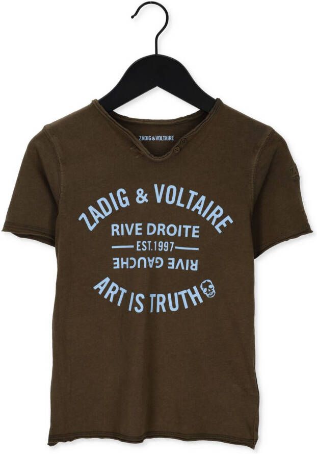 ZADIG & VOLTAIRE Jongens Polo's & T-shirts X25336 Khaki
