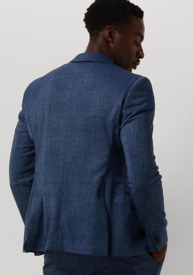 Zuitable Navy Blauwe Casual Blazer Blue Heren