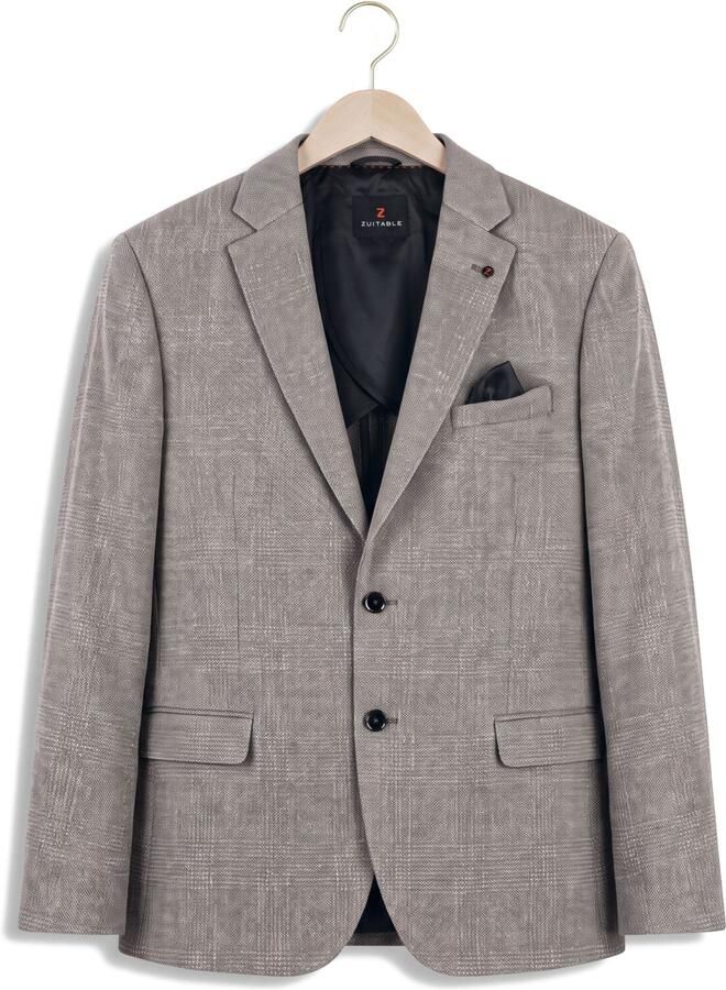 ZUITABLE Heren Colberts Dinick Taupe - Foto 2