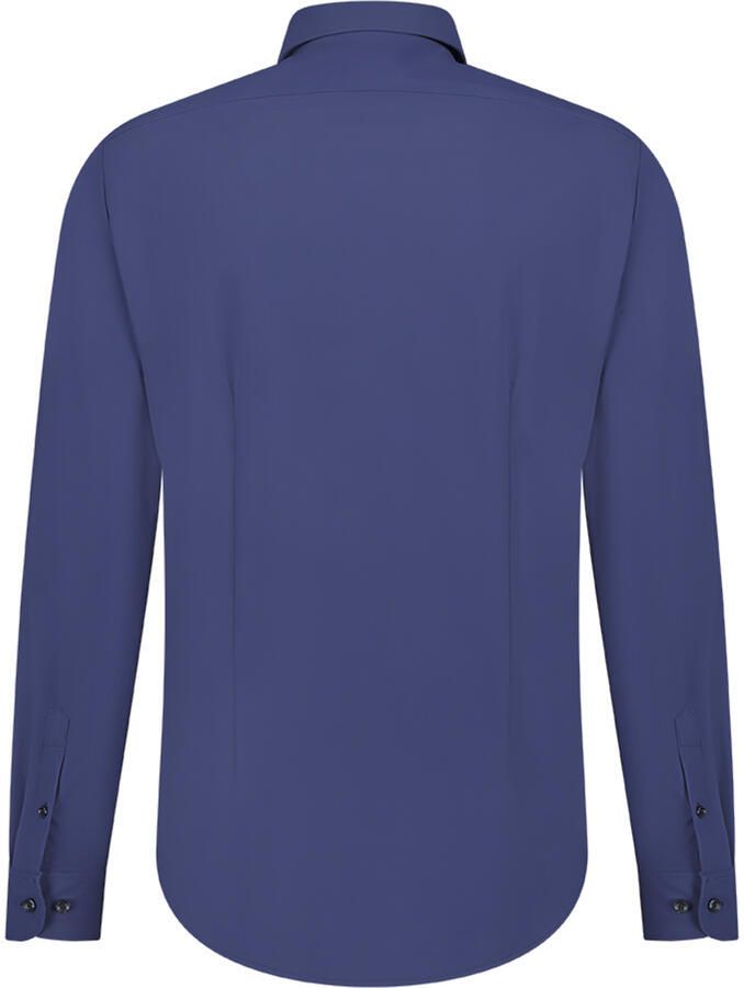 Blue Industry Casual Donkerblauw Overhemd Blue Heren
