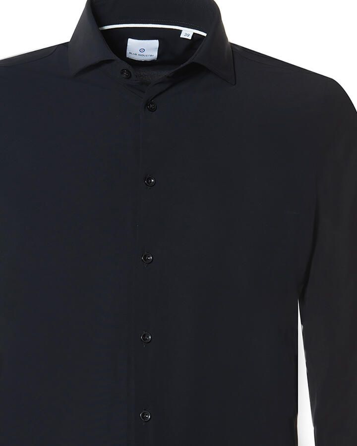 Blue Industry Zwarte Overhemdjurk Slim Fit Black Heren - Foto 3