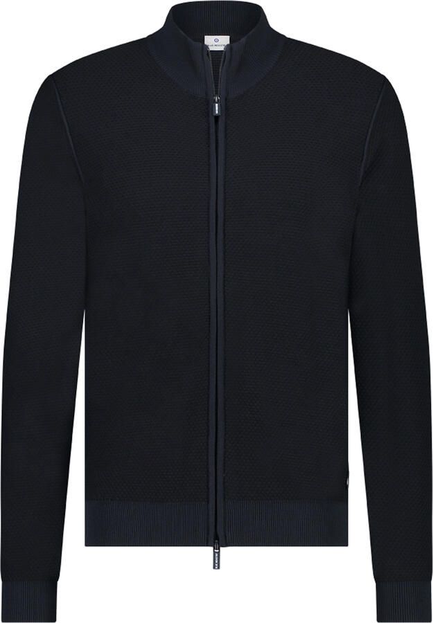 Blue Industry Sweater Vest Structuur Navy