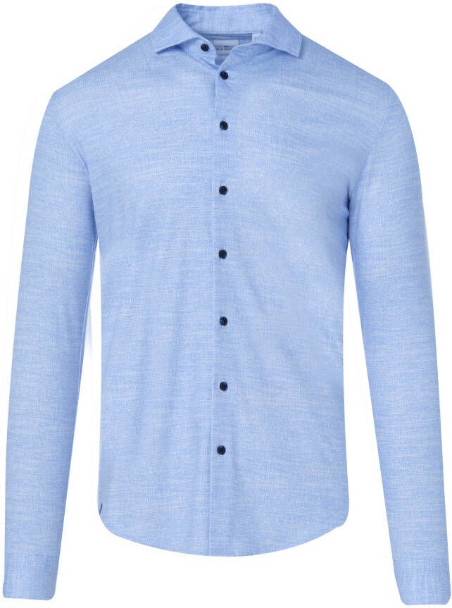 Blue Industry casual overhemd slim fit lichtblauw semi-wide spread boord