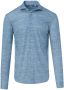 Blue Industry casual overhemd slim fit groen semi-wide spread boord - Thumbnail 3