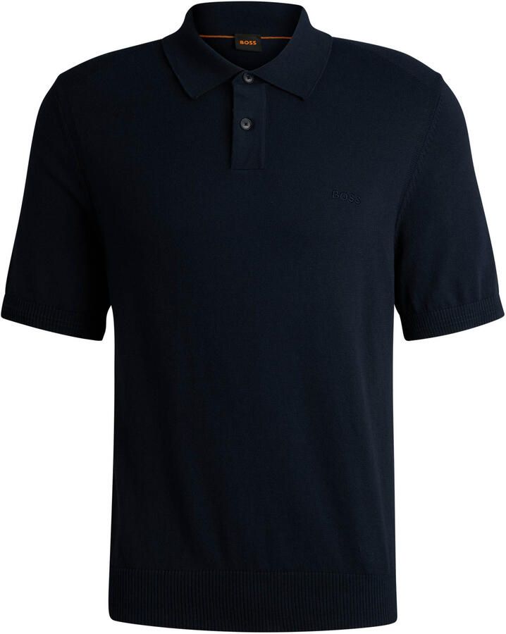 Boss Orange Regular fit poloshirt met labelstitching model 'Asac' - Foto 3