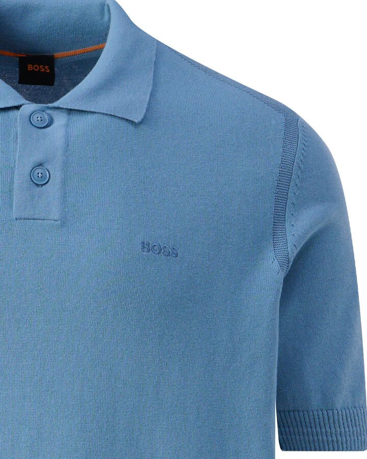 Boss Orange Regular fit poloshirt met labelstitching model 'Asac'