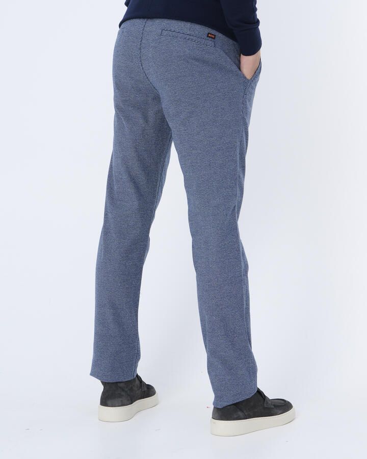 Boss Orange Stijlvolle Donkerblauwe Chino met All-Over Motief Blue Heren - Foto 4