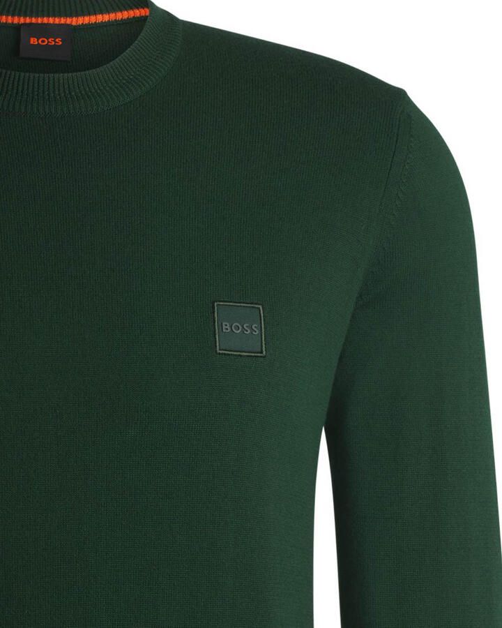 Boss Orange Gebreide pullover met labeldetail model 'Kanovano'