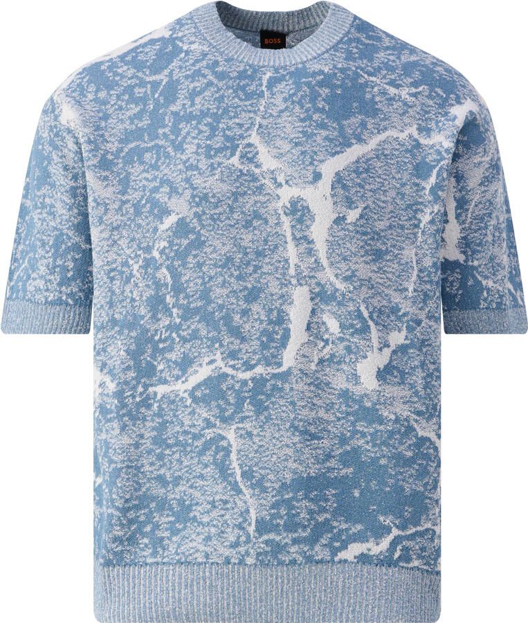 Boss Orange T-shirt met opstaande kraag model 'Krocato' - Foto 2