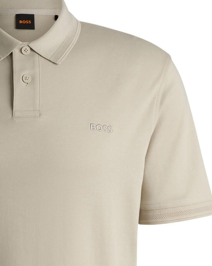 Boss Orange Regular fit poloshirt met labelstitching model 'Interlock' - Foto 6