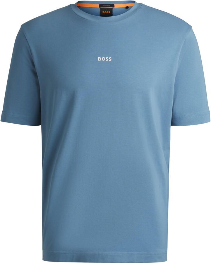 Boss Orange T-shirt met labelprint model 'TCHUP' - Foto 2