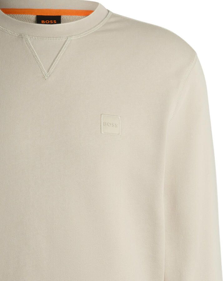 Boss Orange Regular fit sweatshirt van puur katoen model 'WESTART' - Foto 5