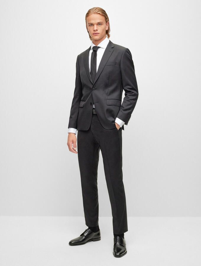Boss Slim fit 2-knoops colbert met kissing buttons model 'Huge' - Foto 5