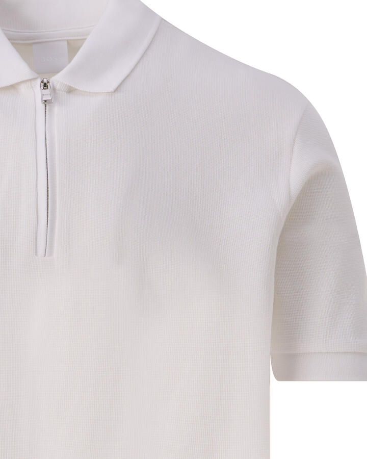 Boss Regular fit poloshirt met ritssluiting model 'Paras'