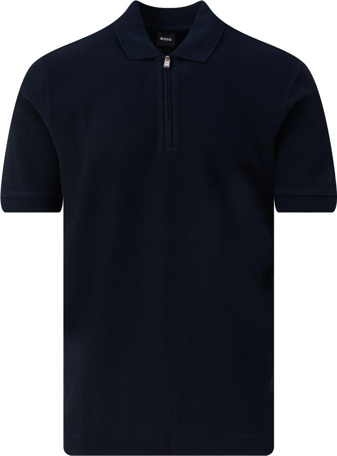 Boss Regular fit poloshirt met ritssluiting model 'Paras' - Foto 2