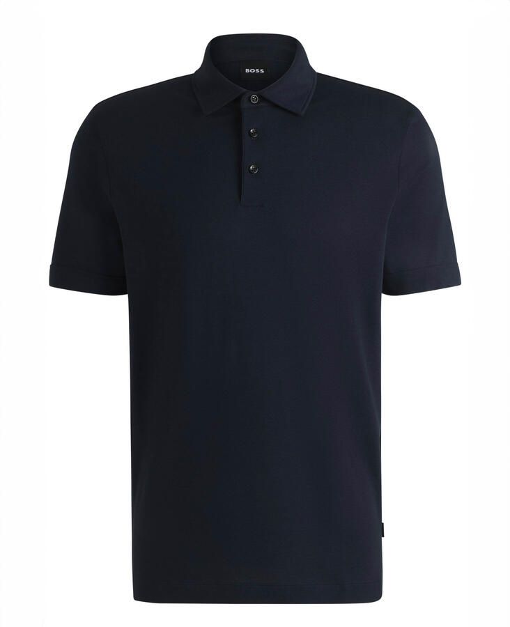 Boss Black Polo Shirt H-Press Klassieke Stijl Blue Heren - Foto 2
