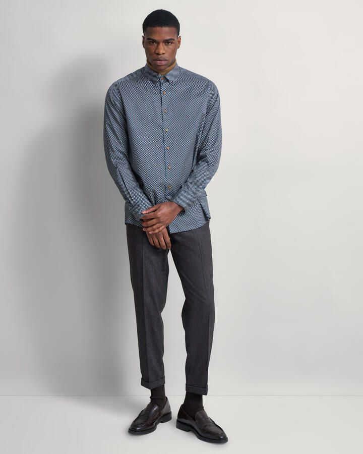 Bugatti Overhemd met lange mouwen met fijne dessinering - Foto 3