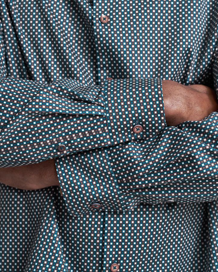 Bugatti Overhemd met lange mouwen met fijne dessinering - Foto 4
